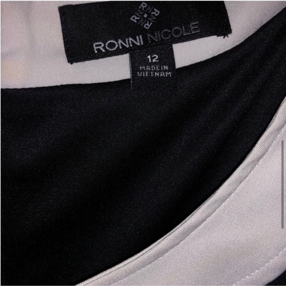 Color Block Slimming Stretchy Sheath Dress Size 12 - Picture 7 of 9